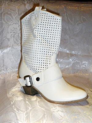 Bottines style cowboy - 2 coloris