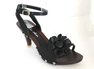 Sandales talon bois CA