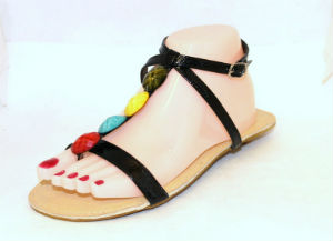 Sandales-tongs bijoux colorés FU